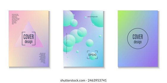 Abstract Design. Triangle Shape. Pink Holographic Set. 3d Poster. Fluorescent Space Illustration. Futuristic Creative Banner. Vibrant Placard. Blue Abstract Design
