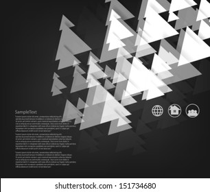 Abstract Design Triangle Shapes Background