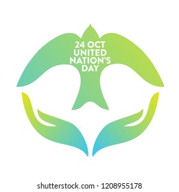 Abstract design for uniated nations day.