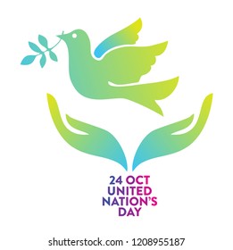 Abstract design for uniated nations day.
