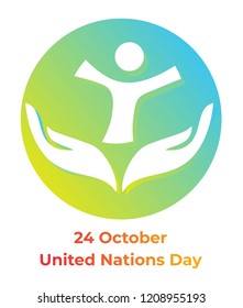 Abstract design for uniated nations day.