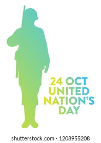 Abstract design for uniated nations day.