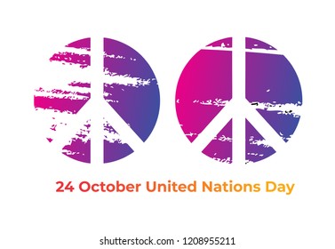 Abstract design for uniated nations day.