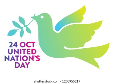 Abstract design for uniated nations day.