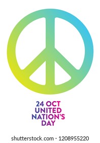 Abstract design for uniated nations day.