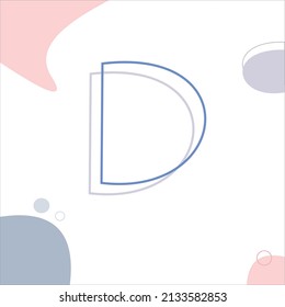 abstract design using the letter d.