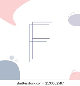 abstract design using the letter f.