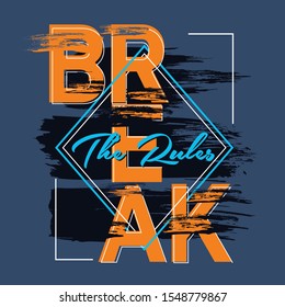 abstract design vector break and ready print