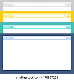 Abstract Design Vector Computer Browsers. Abstract Vector Browser Set. Vector Browser Image Set. Vector Browser Set Illustration. Flat Vector Browser Set. Set of Applications Vector Browser.