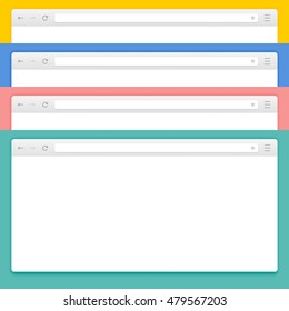 Abstract Design Vector Computer and Smartphone Browsers. Abstract Vector Browser Set. Vector Browser Image Set. Flat Vector Browser Set. Set of Applications Vector Browser.