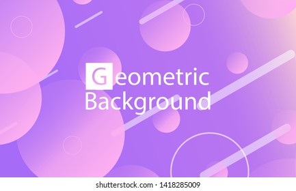 Abstract design vector. Conference invitation design template. Violet background. Geometric elements. Trendy gradient poster. Vector illustration.