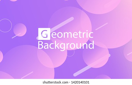 Abstract design vector. Conference invitation design template. Violet background. Geometric elements. Trendy gradient poster. Vector illustration.