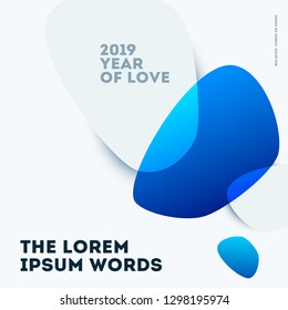 Abstract design of vector elements for graphic template. Modern background. Colourful smooth lines for business branding, website sale, marketing, discount, offer.