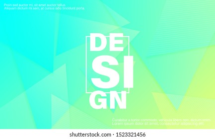 Abstract design vector. Geometric background. Dynamic shapes composition. Conference invitation design template. Vector illustration.
