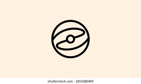 Abstract design vector icon. Line logo design
