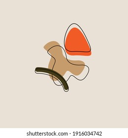 abstract design vector with a minimalist concept suitable as a wall decoration