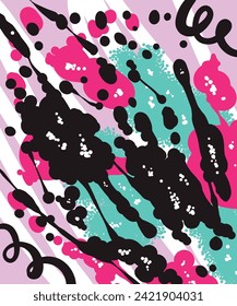 abstract design vector pattern background light pink black contrast funky