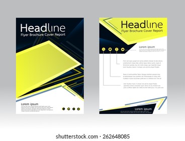 Abstract design vector template for brochure flyer in A4 size