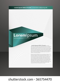Abstract design vector template  for brochure flyer