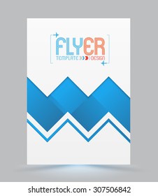 Abstract design vector template cover for magazine brochure flyer booklet cover annual report in A4 size. Vector illustration.