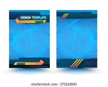 Abstract  design vector template layout for magazine brochure flyer booklet cover annual report in A4 size