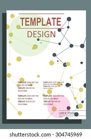 Abstract  design vector template layout for magazine brochure flyer booklet.Vector illustration