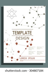 Abstract design vector template layout for magazine brochure flyer booklet.Vector illustration