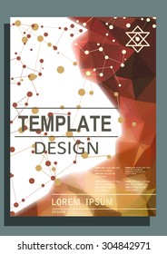 Abstract  design vector template layout for magazine brochure flyer booklet