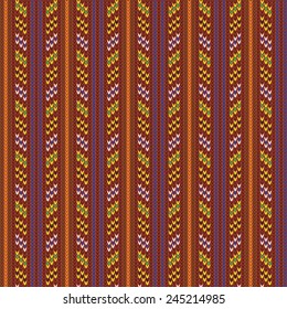 Abstract, Design Vintage Knitted Pattern. Seamless Background