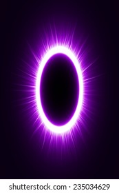 abstract design of violet magic portal gate (outer  lines.vector version)