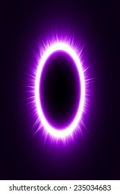 abstract design of violet magic portal gate (outer,short lines.vector version)