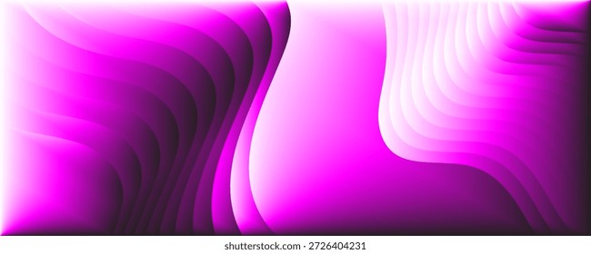 Projeto abstrato tecnologia ondulada violeta gradiente geométrico fundo Ilustração vetorial.
