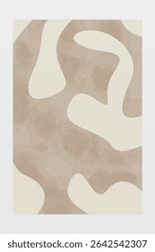 Abstract design wall art decor. Abstract beige design wall art