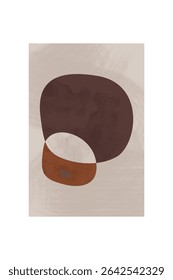 Abstract design wall art decor. Abstract beige design wall art
