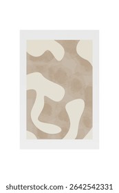 Abstract design wall art decor. Abstract beige design wall art
