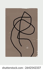 Abstract design wall art decor. Abstract beige design wall art