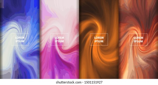 Abstract  design. Wave gradient liquid shapes. Colorful flow background for your design, banner, flyer, poster, wallpaper
