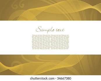 abstrakte Design-Wave-Illustration, Vektorhintergrund
