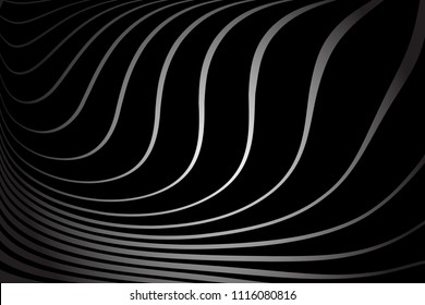 Diseño abstracto. Textura de líneas onduladas. Arte vectorial.