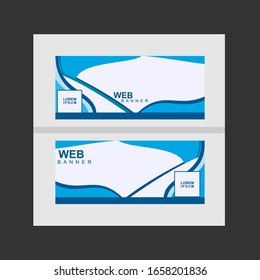 abstract design web banner template. Modern template design for web.Vector