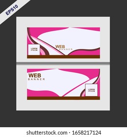 abstract design web banner template. Modern template design for web.Vector