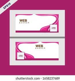 abstrakte Design-Web-Banner-Vorlage. Modernes Template-Design für web.Vektorillustration