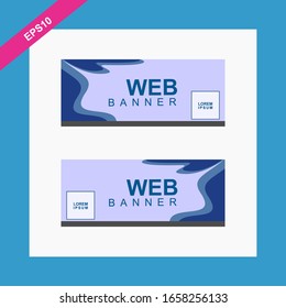 plantilla de banner web de diseño abstracto. Diseño moderno de plantilla para web.Vector