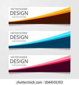 Abstract Design Web banner vector illustration