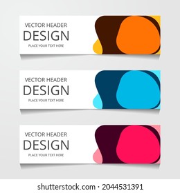 Abstract Design Web banner vector illustration