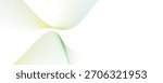 Abstract design with white glowing wavy geometric lines with green eco background. Modern minimal trendy lines pattern. simple textures,