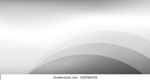 Abstract design, white, gray gradient background Vector illustration.