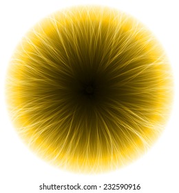 abstract design of yellow magic portal gate