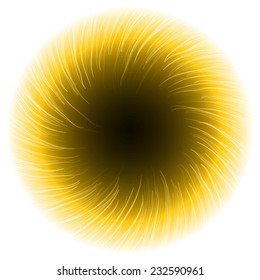 abstract design of yellow magic portal gate (vortex)