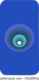 Abstract design for your phone, circles on a blue background